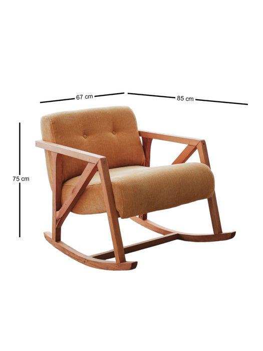 Atelier Del Sofa Nini Sallanan - Silla Alada de Terciopelo Amarillo